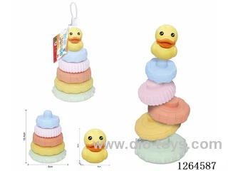 Soft Rubber Farm Animal Stacking Game (Duck) 6PCS