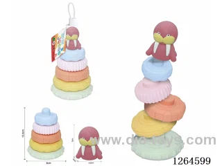 Soft Rubber Ocean Stacking Game 6PCS