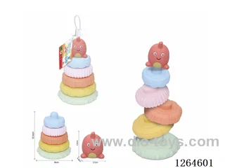 Soft Rubber Ocean Stacking Game 6PCS