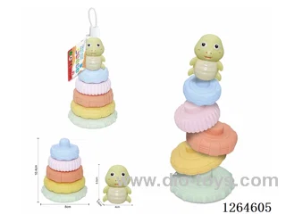 Soft Rubber Ocean Stacking Game 6PCS