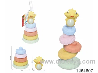 Soft Rubber Ocean Stacking Game 6PCS