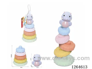 Soft Rubber Ocean Stacking Game 6PCS