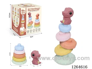 Soft Rubber Dinosaur Stacking Game 6PCS