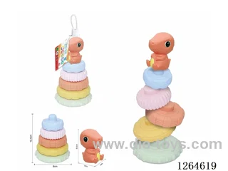 Soft Rubber Dinosaur Stacking Game 6PCS