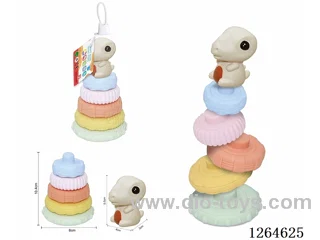 Soft Rubber Dinosaur Stacking Game 6PCS