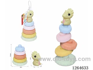 Soft Rubber Dinosaur Stacking Game 6PCS