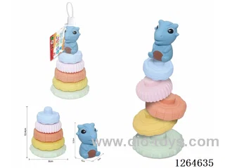 Soft Rubber Dinosaur Stacking Game 6PCS