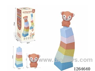 Stackable Tower Finger Puppets Forest Animals (Fox) 7PCS