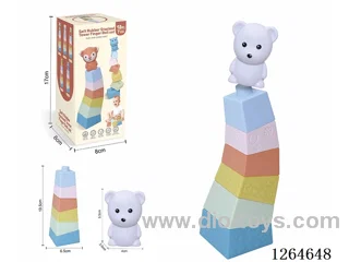 Stacking Tower Finger Puppets Forest Animals (Polar Bear) 7PCS