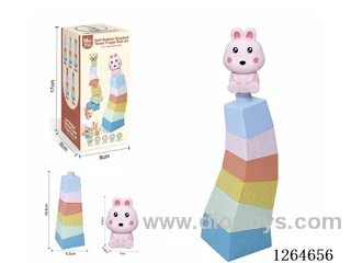 Stackable Tower Finger Puppets Farm Animals (Rabbit) 7PCS