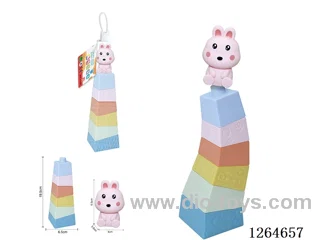Stackable Tower Finger Puppets Farm Animals (Rabbit) 7PCS
