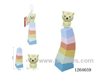 Stacking Tower Finger Puppets Farm Animals (Cat) 7PCS