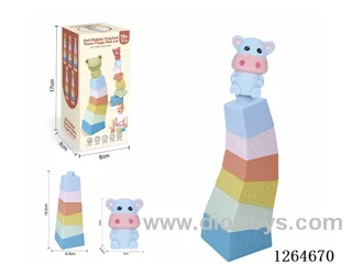 Stacking Tower Finger Puppets Farm Animals (Cow) 7PCS