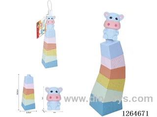 Stacking Tower Finger Puppets Farm Animals (Cow) 7PCS
