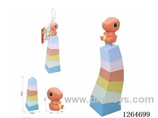 Stacking Tower Finger Puppets Dinosaur 7PCS