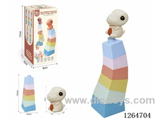 Stacking Tower Finger Puppets Dinosaur 7PCS