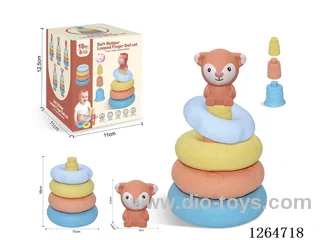 Ring-Toss Finger Puppets Forest Animals (Fox) 8PCS