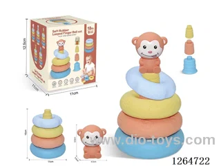 Ring-Toss Finger Puppets Forest Animals (Monkey) 8PCS
