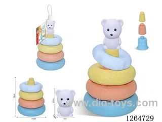 Ring-Toss Finger Puppets Forest Animals (Polar Bear) 8PCS