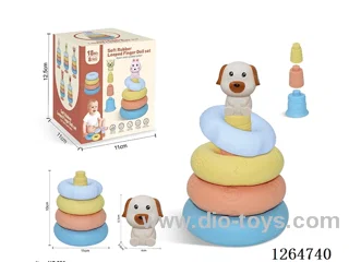 Ring-Toss Finger Puppets Forest Animals (Dog) 8PCS