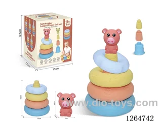 Ring-Toss Finger Puppets Forest Animals (Pig) 8PCS