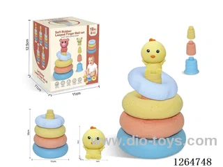 Ring-Toss Finger Puppets Forest Animals (Chicken) 8PCS