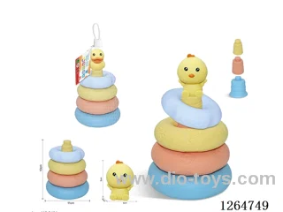 Ring-Toss Finger Puppets Forest Animals (Chicken) 8PCS