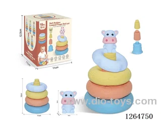 Ring-Toss Finger Puppets Forest Animals (Cow) 8PCS