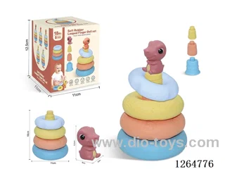 Ring-Toss Finger Puppets Dinosaurs 8PCS