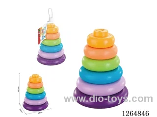 Soft Rubber Rainbow Stacking Game 6PCS