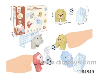 Soft Rubber Walking Finger Puppet Set 9PCS