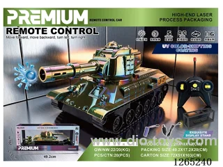1:16 RC tank with light/water bullet included battery