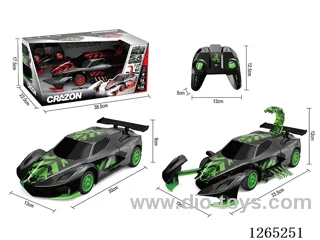 2.4G RC Transformer Car W L/M/spray included battery