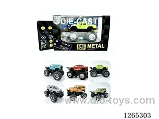 1:64 RC alloy car included battery 6 mixed