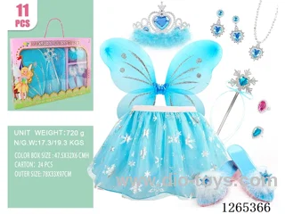 11PCS Princess Dress Set