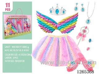11PCS Princess Dress Set