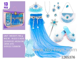 13PCS Princess Dress Set