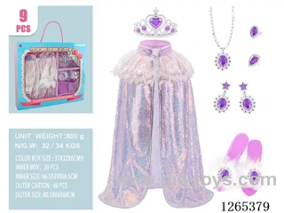 9PCS Princess Dress Set