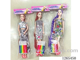 11.5 inch 11-joint Barbie Graffiti set
