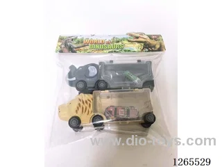 dinosaur car set
