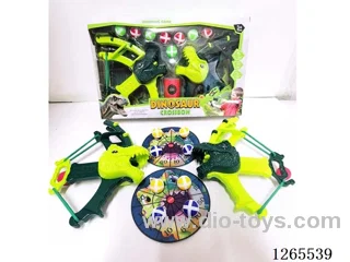 Bow and Arrow Dinosaur Gun with Sticky Balls 2 colors