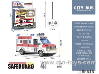 1:18 4ch RC car with light not included battery