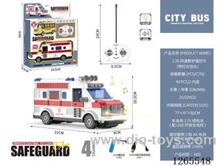 1:18 4ch RC car W L/M included battery