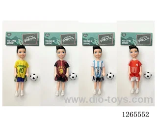 5 inch Soccer Doll 4 mixed