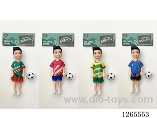 5 inch Soccer Doll 4 mixed