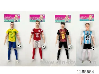 11.5 inch Soccer Doll 4 mixed
