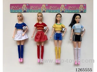 11.5 inch Soccer Doll 4 mixed