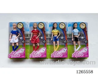 11.5 inch Soccer Doll 4 mixed