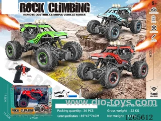 2.4G RC car with light/spray included battery 3 colors