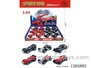 1:43 pull back alloy car 12PCS